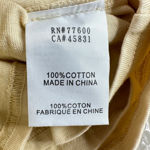 Sandrine Rose Oversized Shoulder Pad Crew Neck T-Shirt Sunflower Women XS NWT - Picture 9 of 9